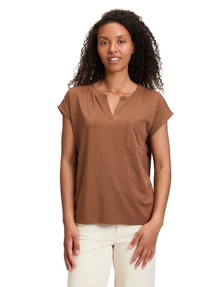 Shirt in Cognac