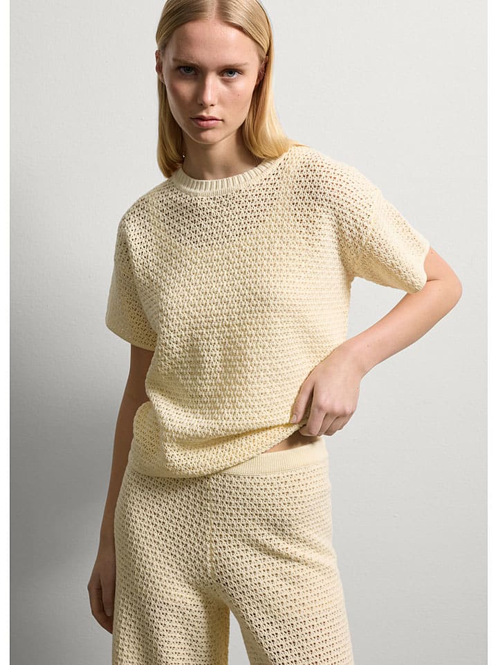 Sweter w kolorze jasnożółtym