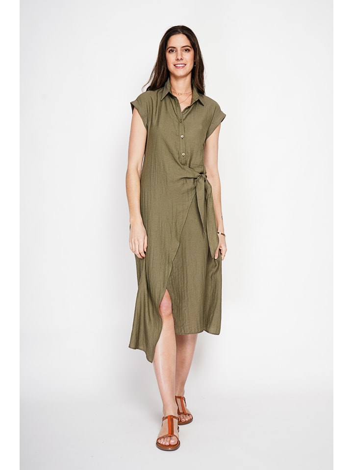 Sukienka w kolorze khaki