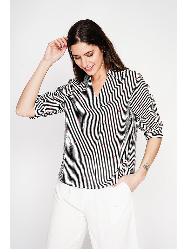 Bluse in Schwarz