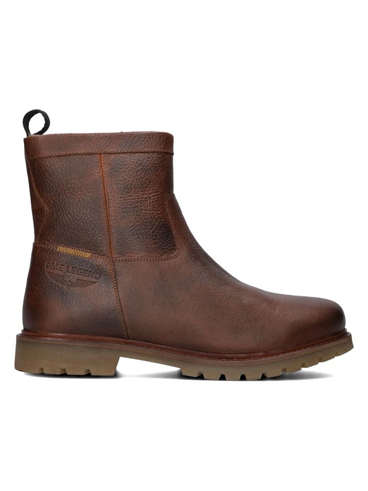 Leder-Boots in Hellbraun