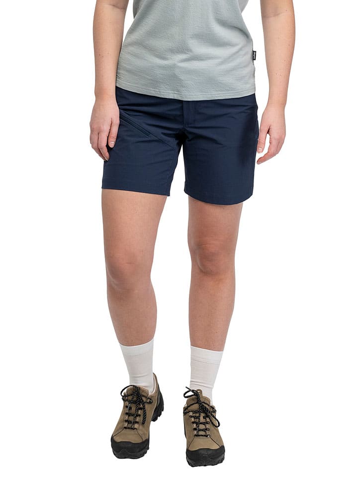 Szorty softshellowe "Rabot" - Regular fit - w kolorze granatowym