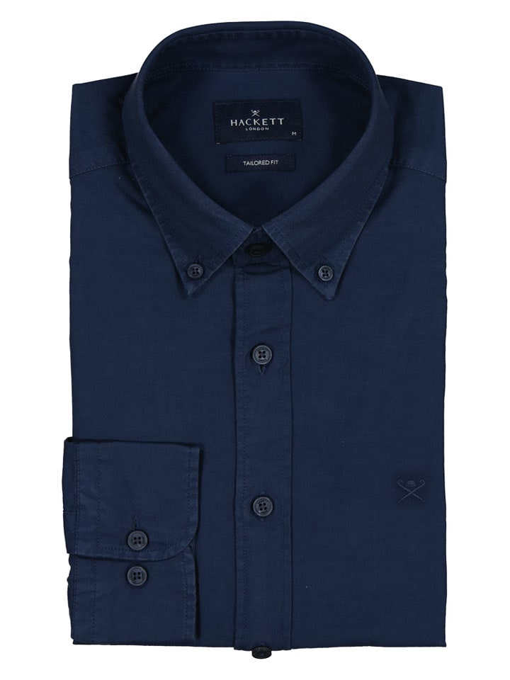 Blouse - tailored fit - donkerblauw