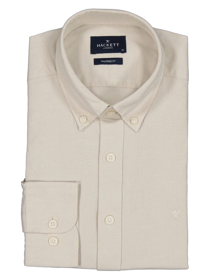 Hemd - Tailored fit - in Beige