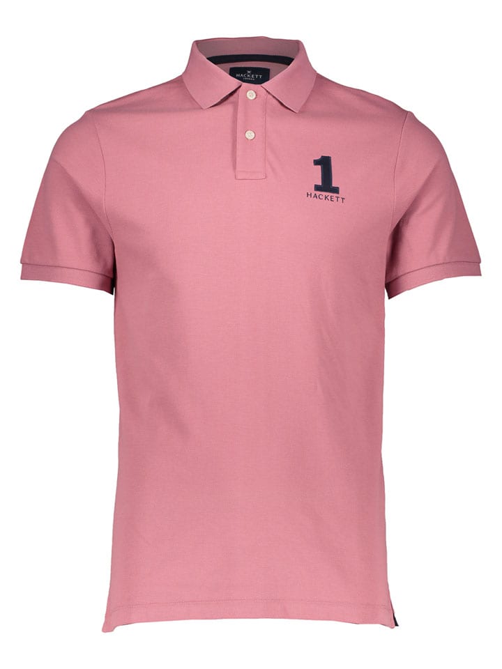 Koszulka polo w kolorze szaroróżowym