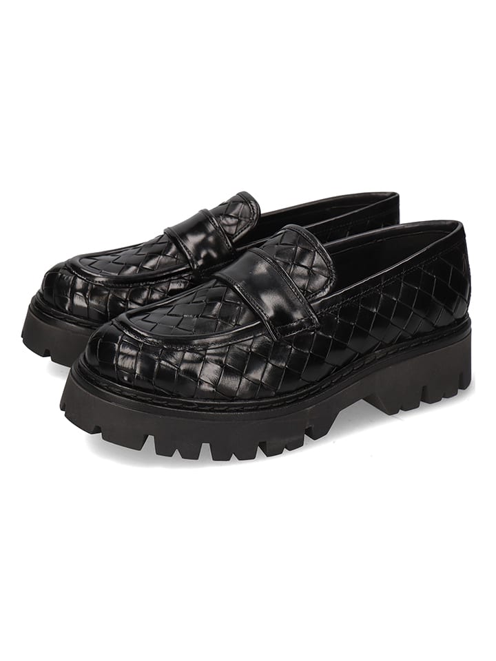 Leder-Mokassins "Thelia 6" in Schwarz