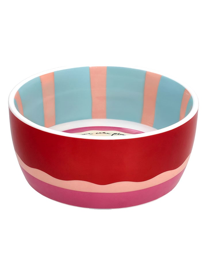 Schale "New Milk & Coffee Madame" in Rot/ MInt - Ø 13 cm