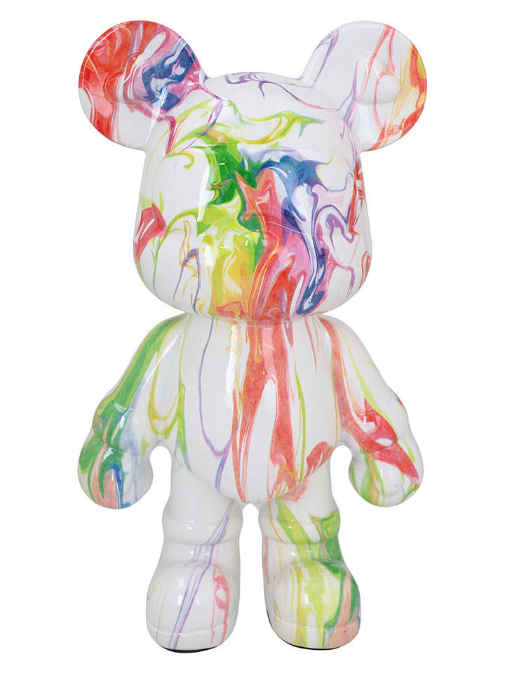 Figurka dekoracyjna "Bear" ze wzorem - 14 x 21 x 9 cm