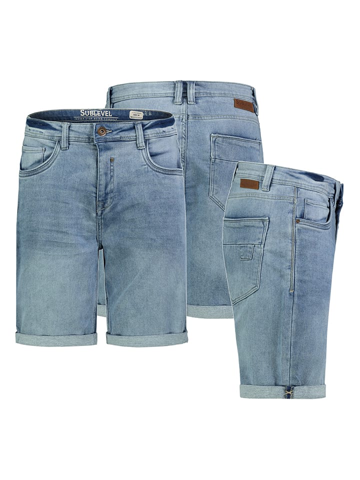 Jeans-Bermudas in Blau