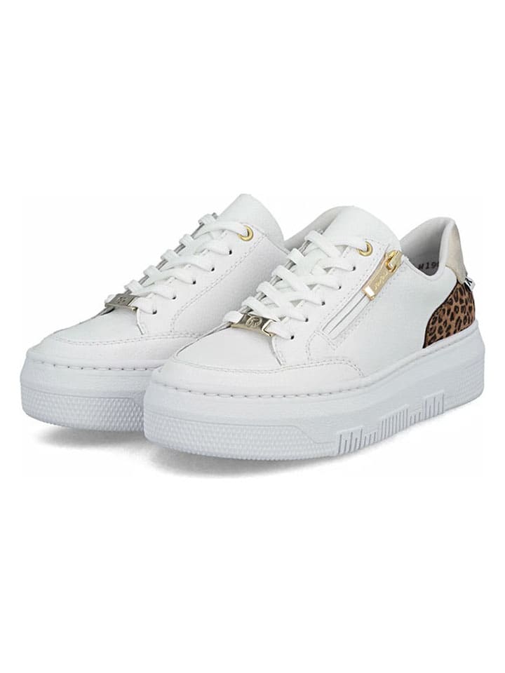 Leren sneakers wit