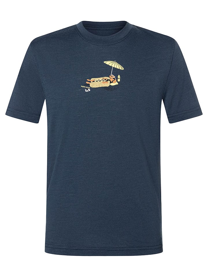 Trainingsshirt "Hot Dog" in Dunkelblau