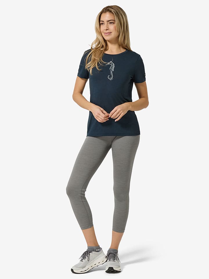 Trainingsshirt "Sea Horse" in Dunkelblau