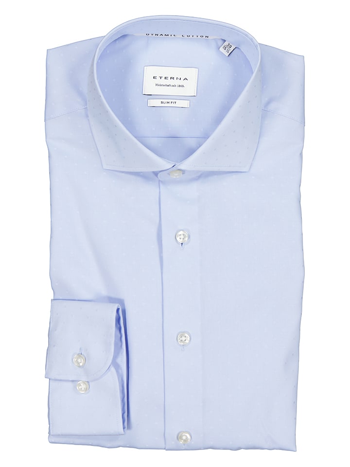 Blouse - slim fit - lichtblauw