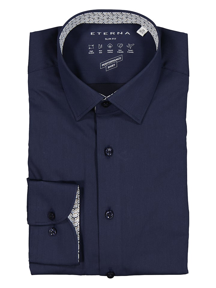 Koszula - Slim fit - w kolorze granatowym
