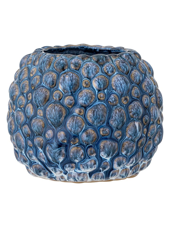 Blumentopf "Susannah" in Blau - (H)10 x Ø 12 cm