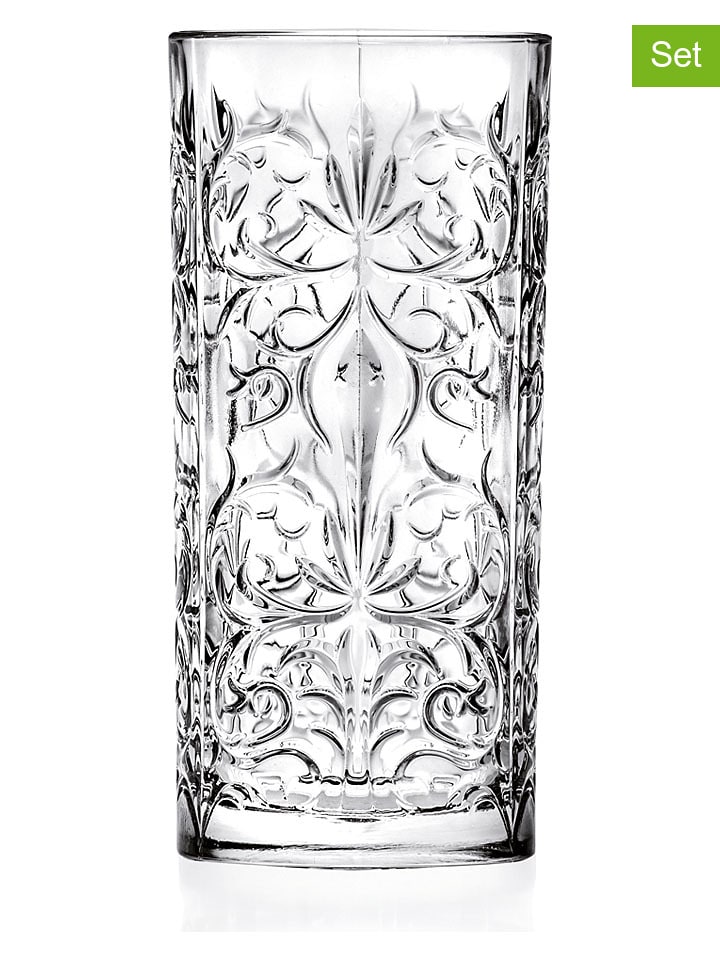 Szklanki koktajlowe (6 szt.) "Tattoo" - 370 ml