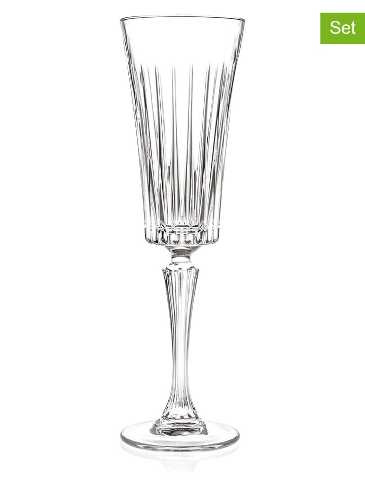 Kieliszki (6 szt.) "Timeless" do szampana - 210 ml