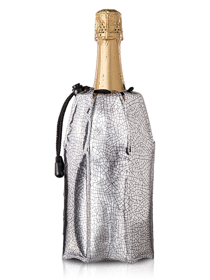Flaschenkühler in Silber - (B)16 x (H)24 cm