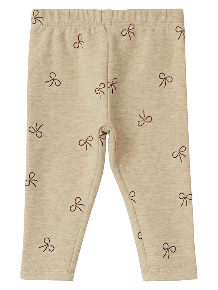 Legginsy w kolorze beżowym