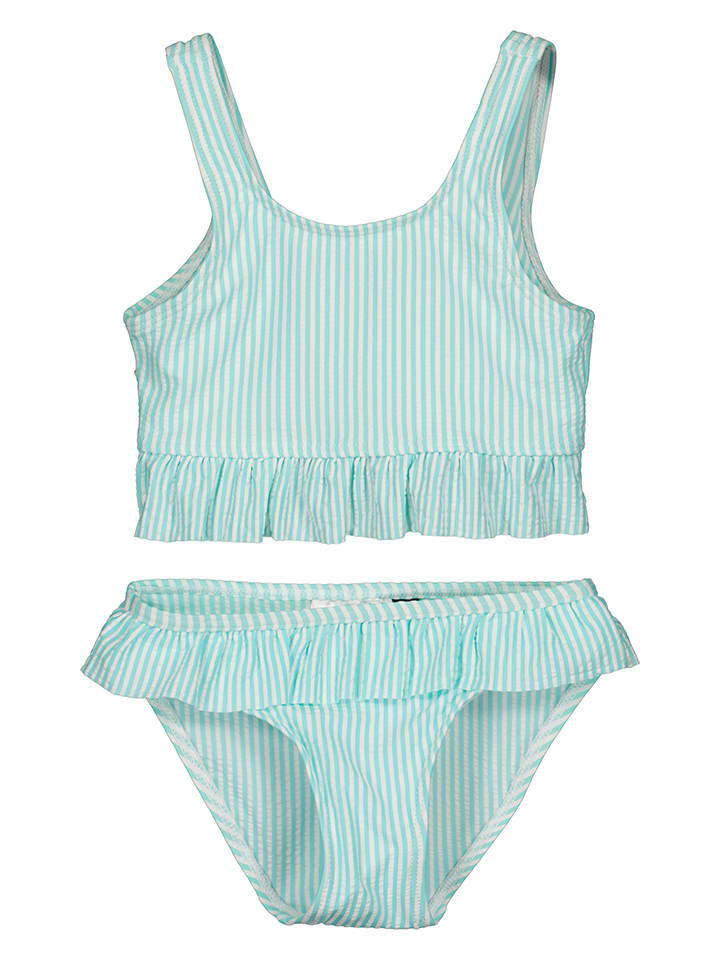 Bikini in Türkis/ Weiß