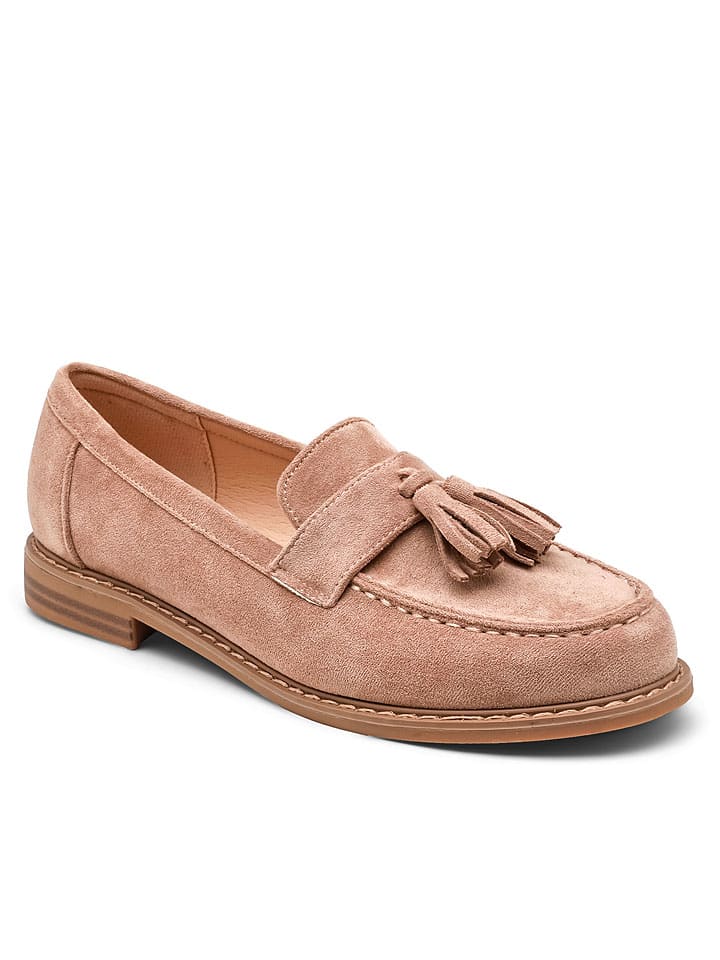 Mokasyny w kolorze khaki