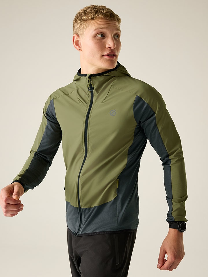 Funktionsjacke "Endurance" in Khaki/ Grau
