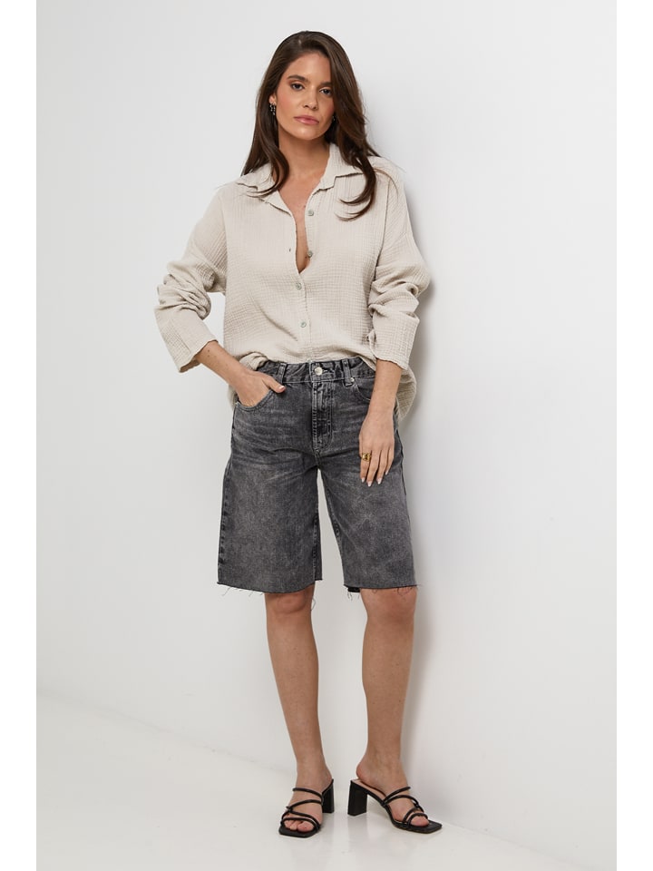 Leinen-Hemd in Beige