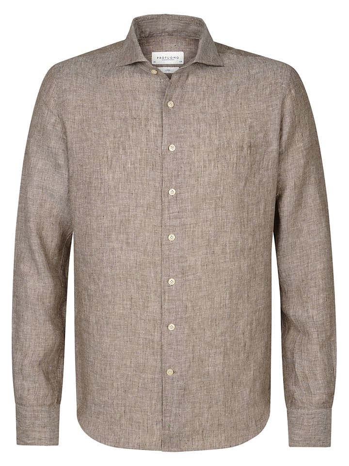 Blouse - slim fit - taupe