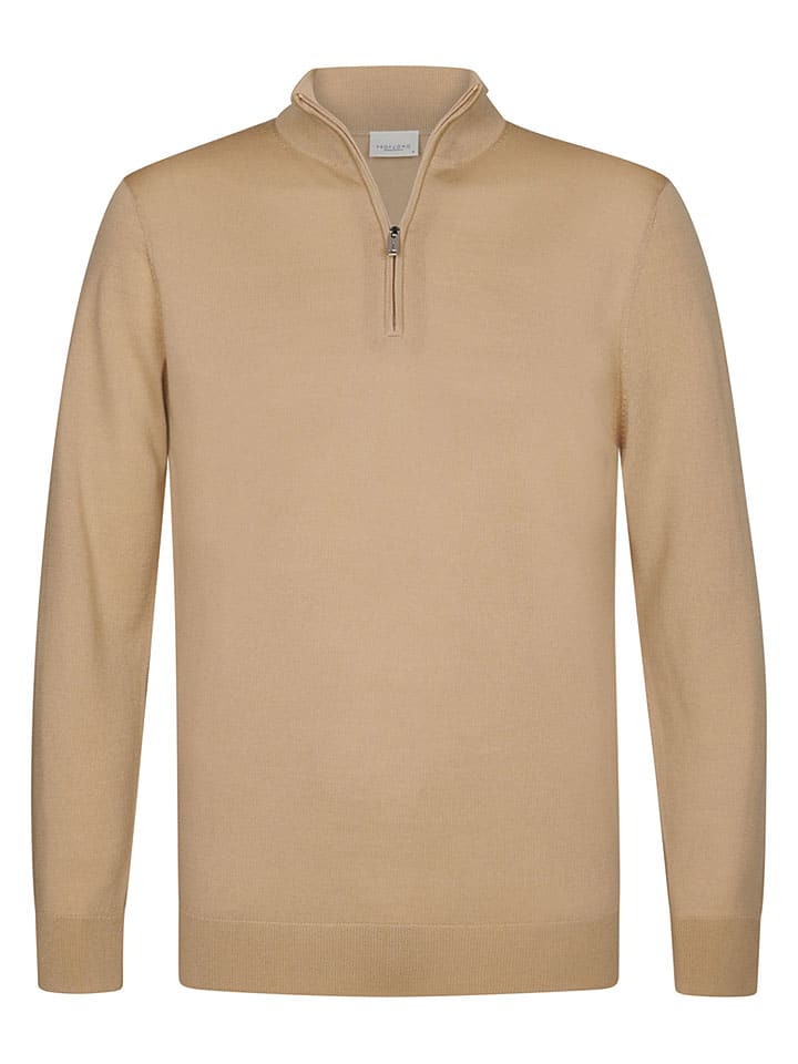 Wollpullover in Beige
