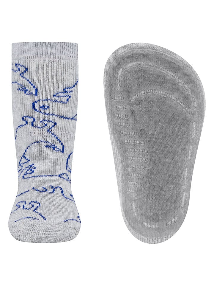 ABS-Socken "Dino" in Grau