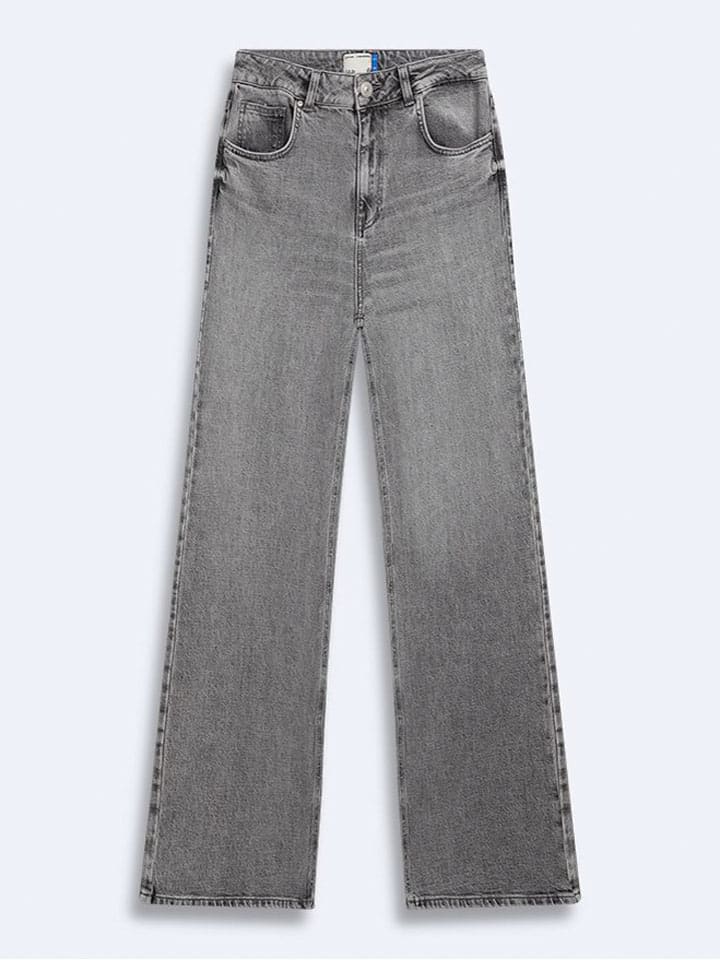 Jeans "Danica" - Wide leg - in Grau