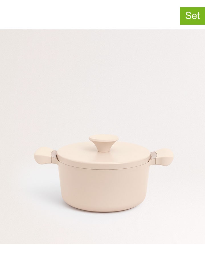 2-częściowy zestaw "Studio" w kolorze kremowym - Ø 24 cm