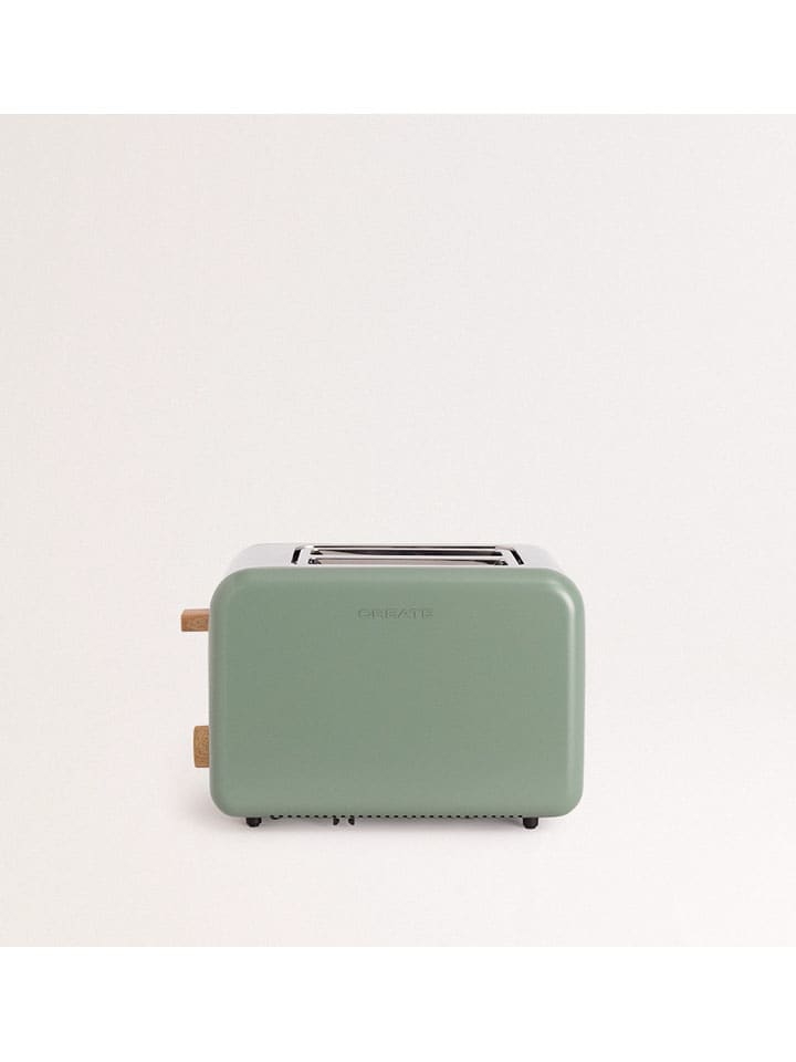 Toaster ''Retro'' in Grün - (B)32 x (H)21,5 x (T)19 cm