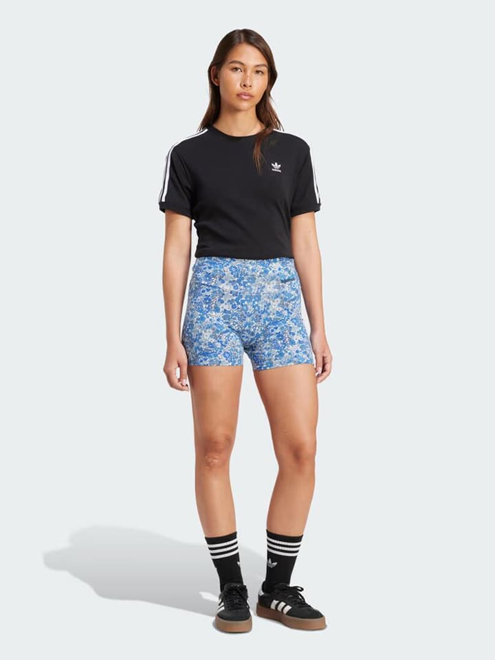 Szorty "Originals x Liberty London Tonal Booty" w kolorze niebieskim
