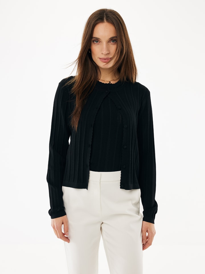 Vest "Peony" zwart