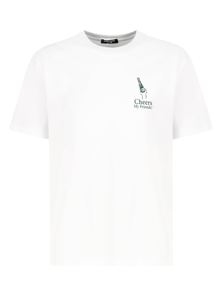 Shirt wit/groen