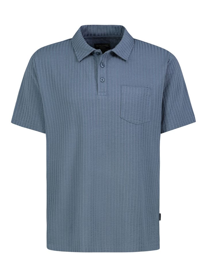 Koszulka polo w kolorze niebieskoszarym