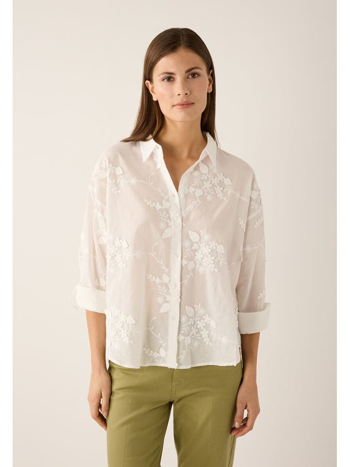 Bluse in Weiß