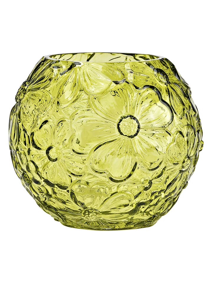 Vase in Grün - (H)16 x Ø 18 cm