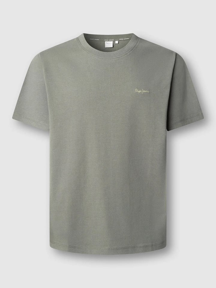 Koszulka "Contrast" w kolorze khaki