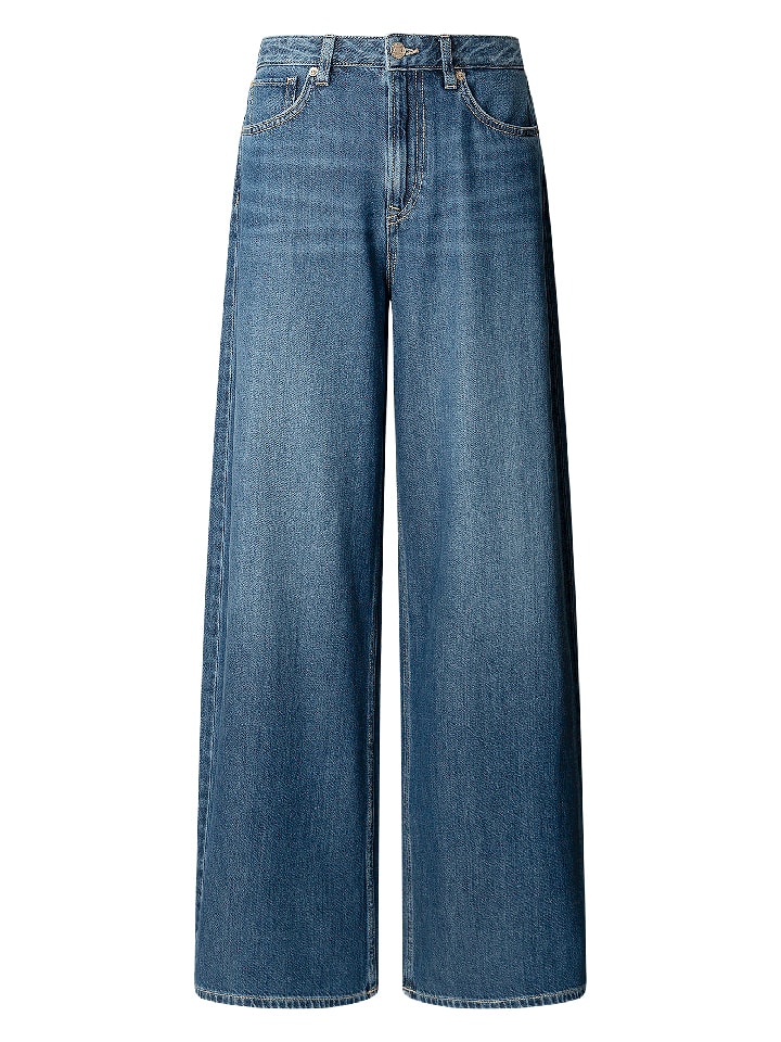 Dżinsy "Jaimy" - Wide leg - w kolorze granatowym
