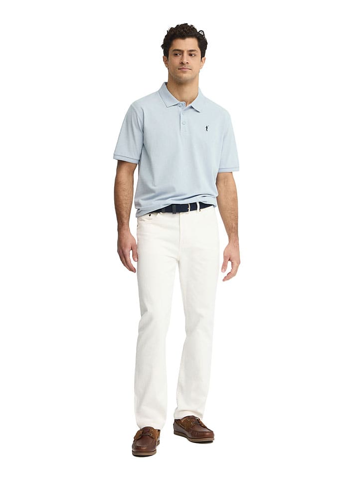 Poloshirt in Hellblau