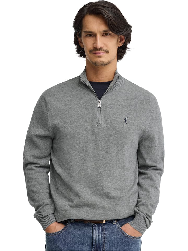 Sweter w kolorze szarym