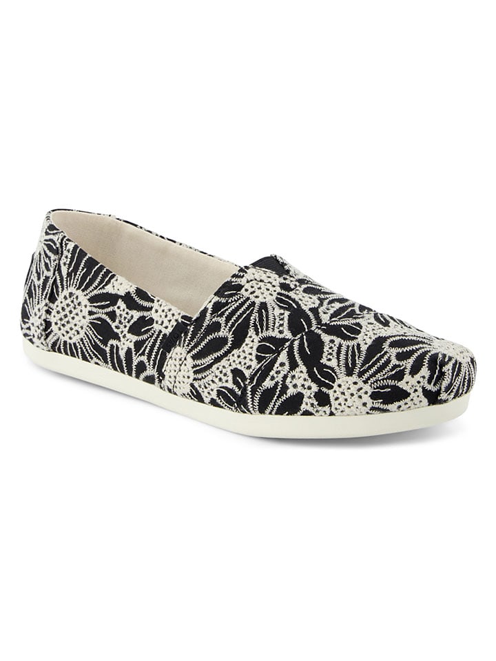 Slippersy w kolorze czarno-kremowym