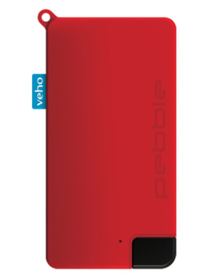 Powerbank "Pebble Pokket" w kolorze czerwonym - 1000 mAh