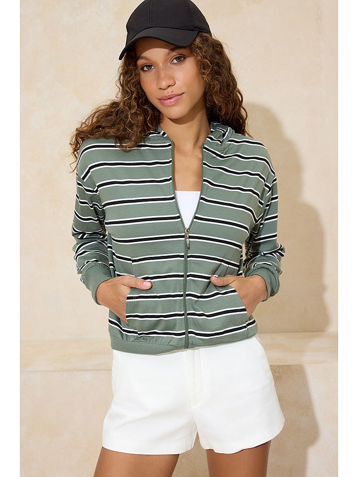 Sweatvest groen