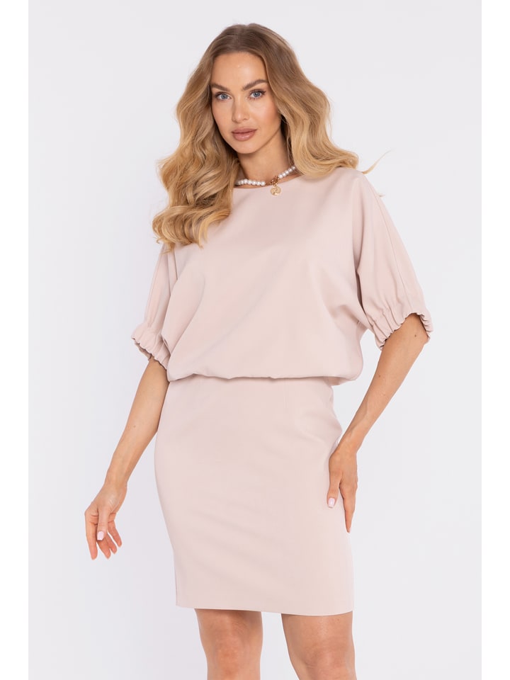 Kleid in Beige