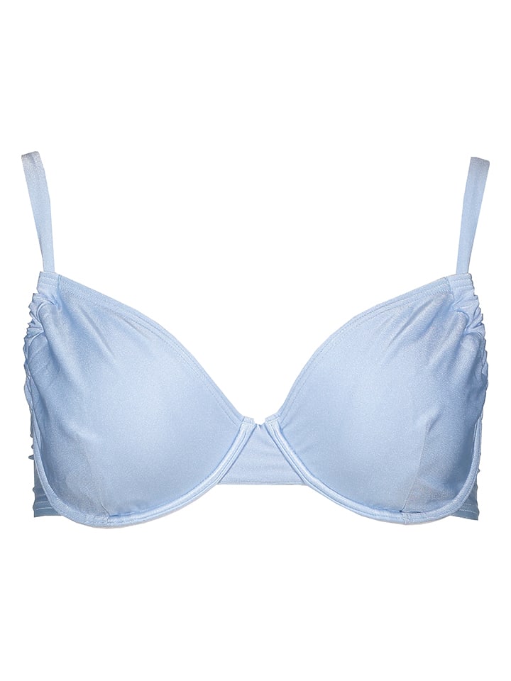 Biustonosz bikini w kolorze błękitnym
