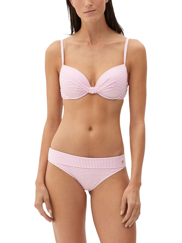 Bikini w kolorze jasnoróżowo-białym