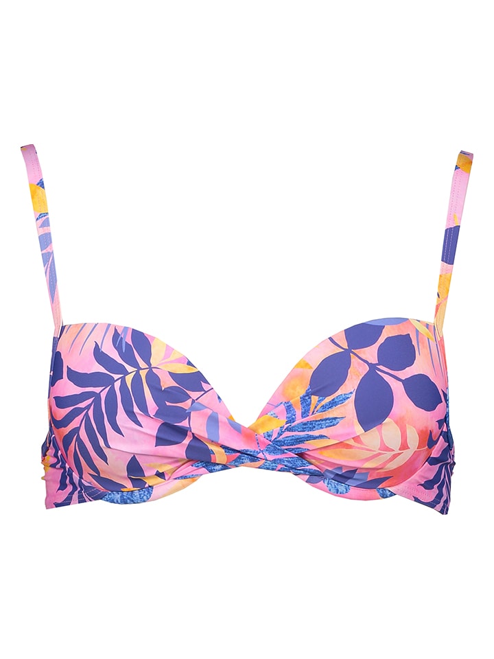 Bikini-Oberteil in Rosa/ Lila
